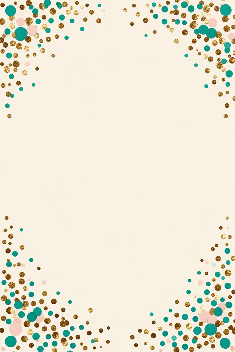 Gold Dots office party invitation template