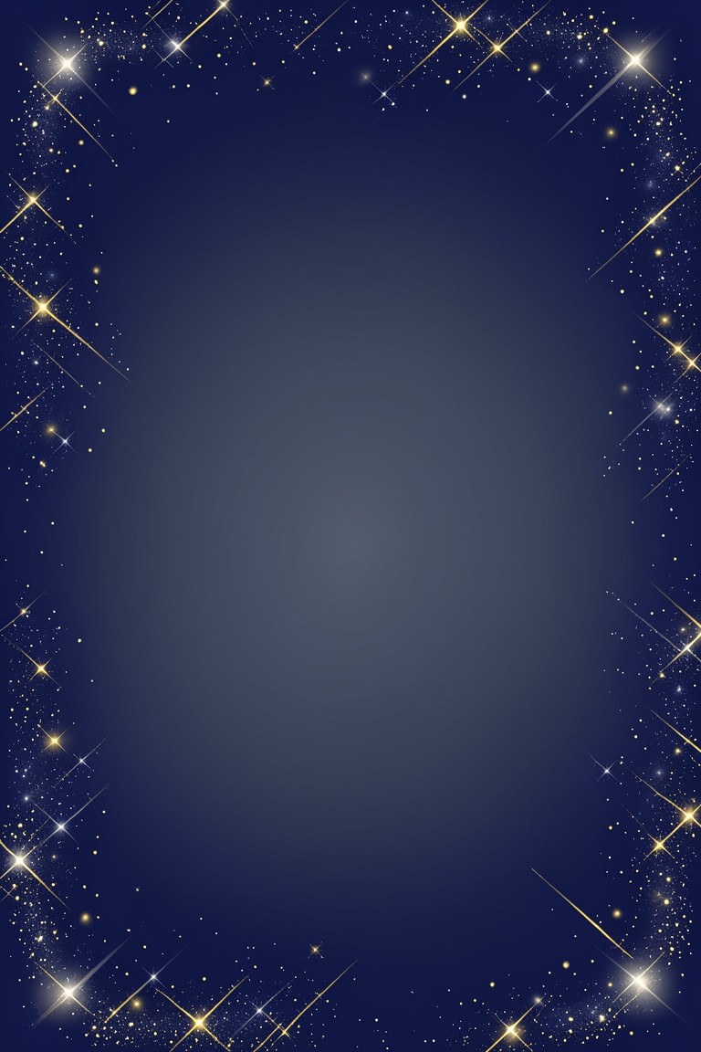 Starlit Navy office party invitation template