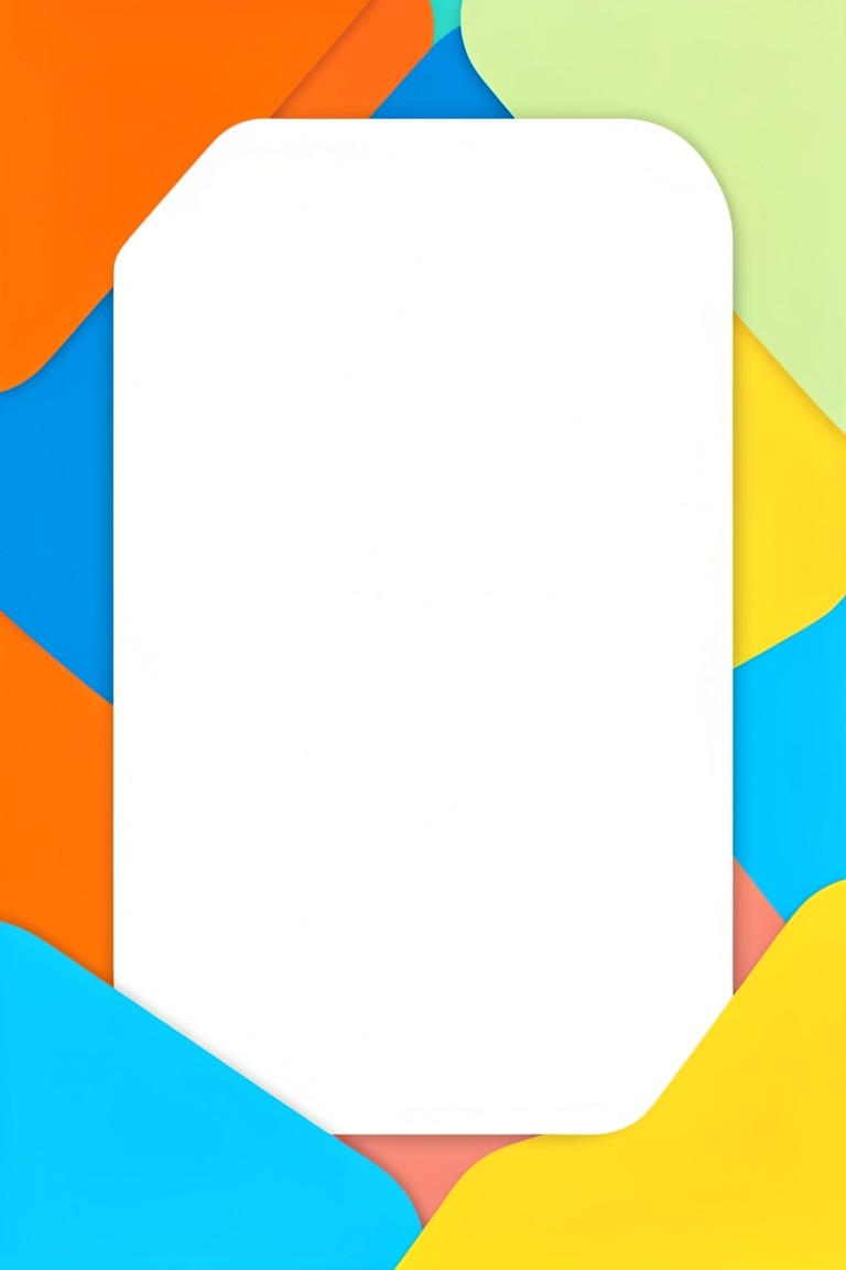 Color Blocks product launch invitation template