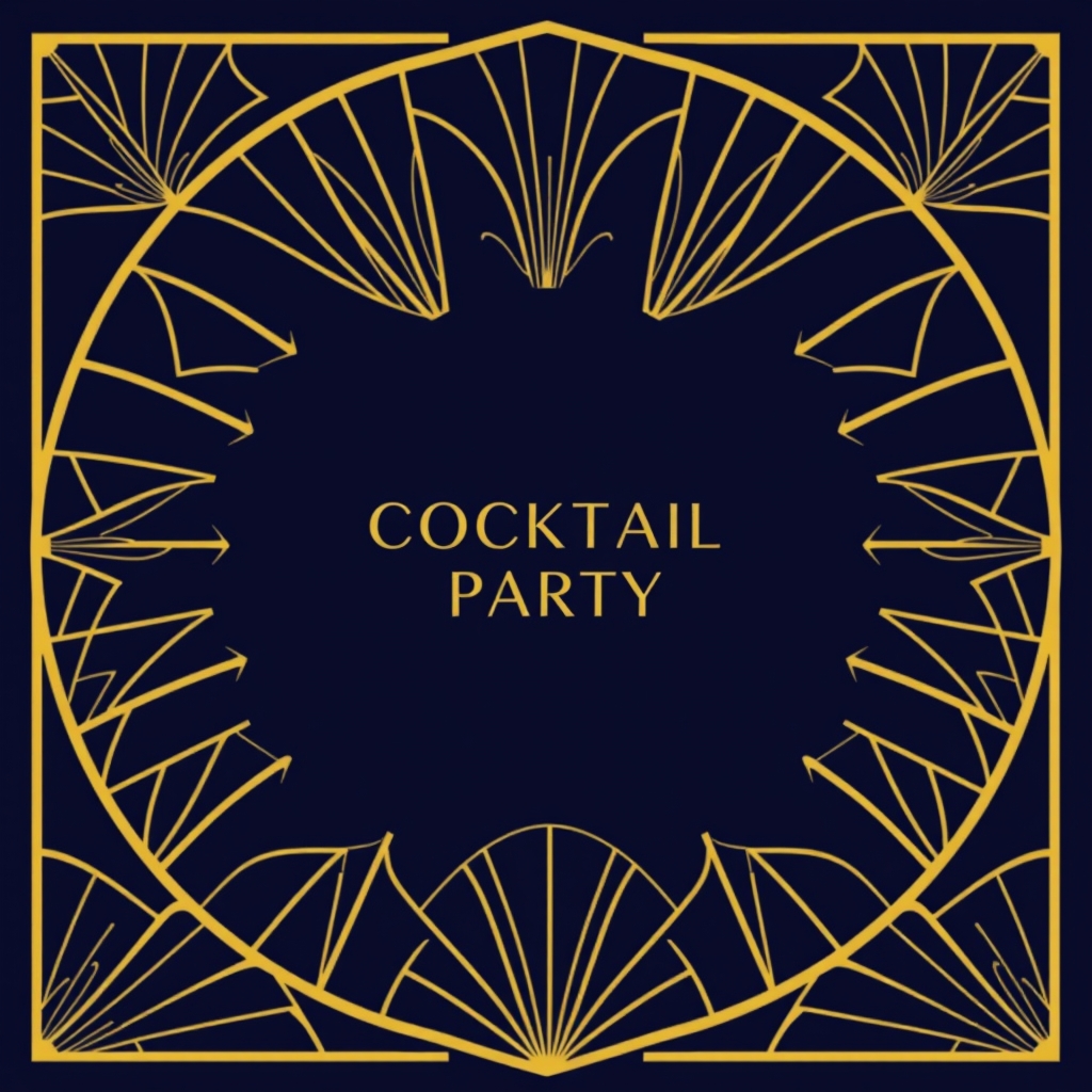 Deco Nights party invitation template