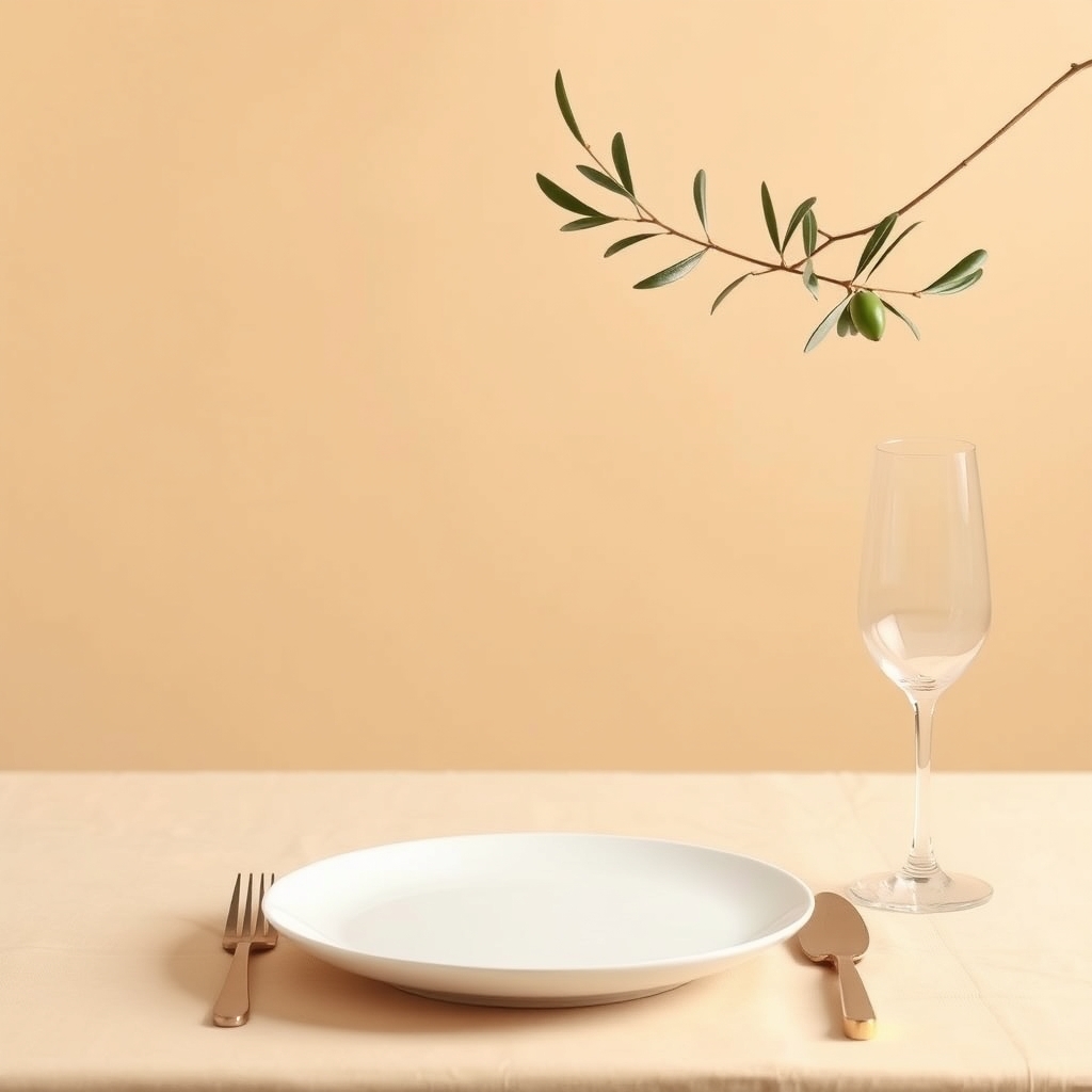 Olive dinner invitation template