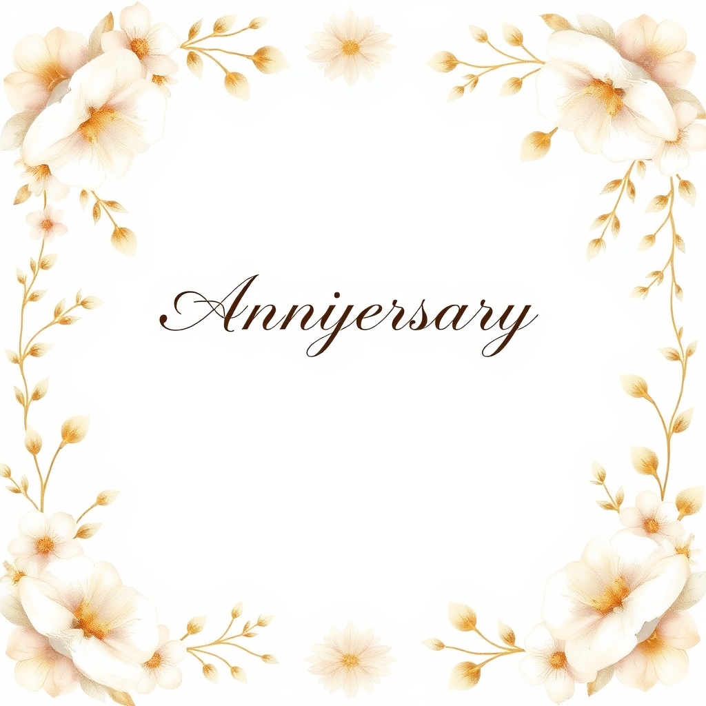 Golden anniversary invitation template