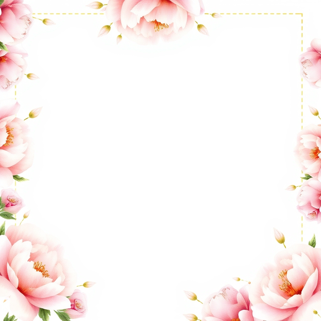 Peony bridal shower invitation template