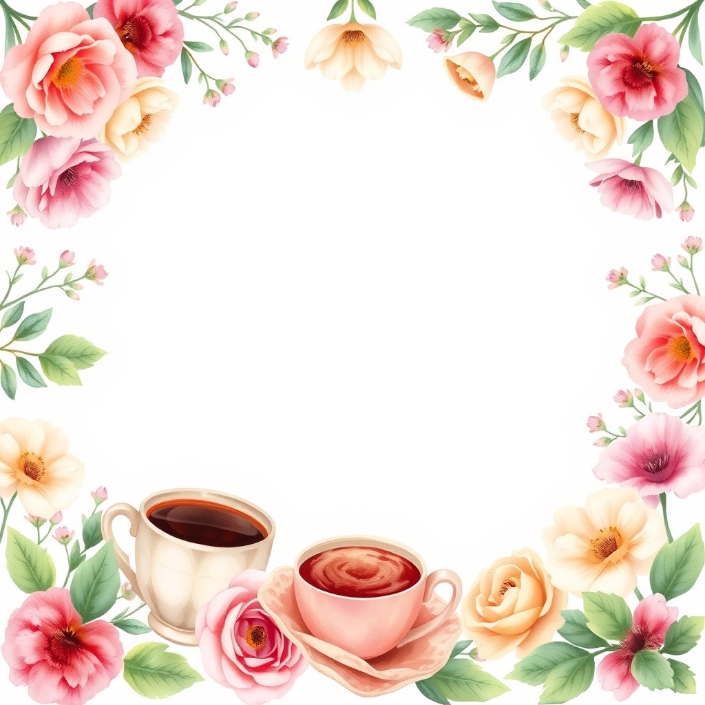 Blooms brunch invitation template