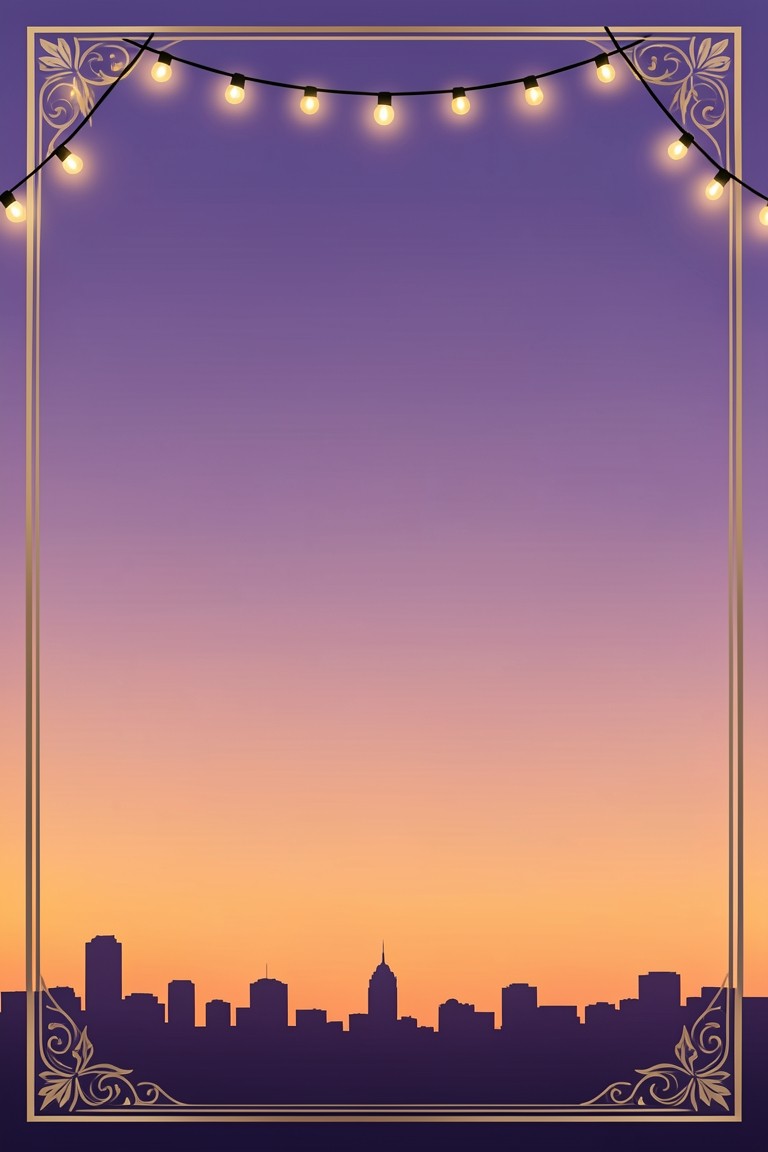 City Dusk team offsite invitation template