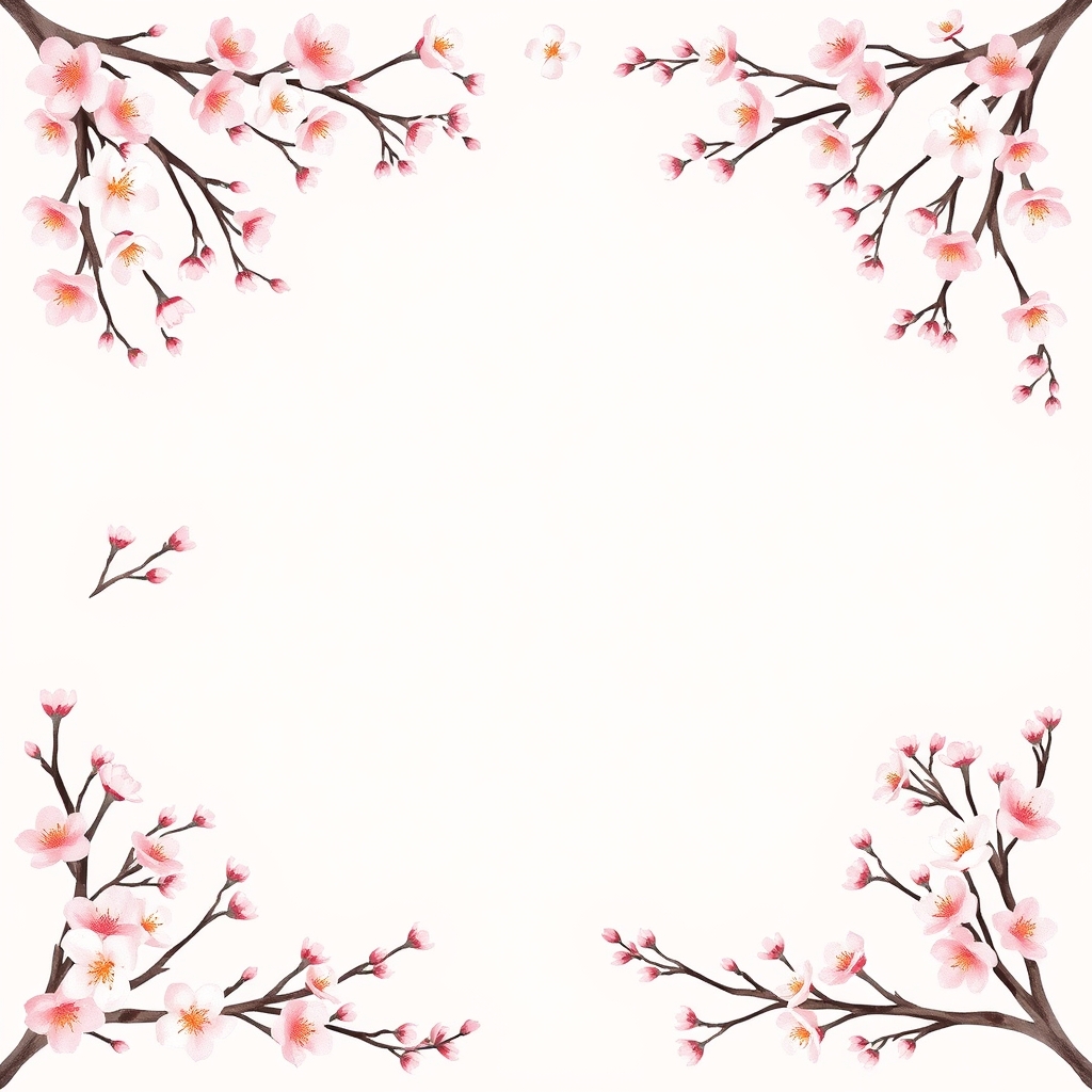 Blossom engagement invitation template