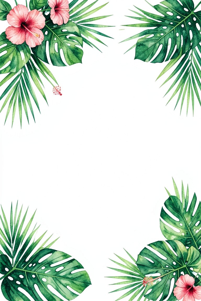 Tropical team offsite invitation template