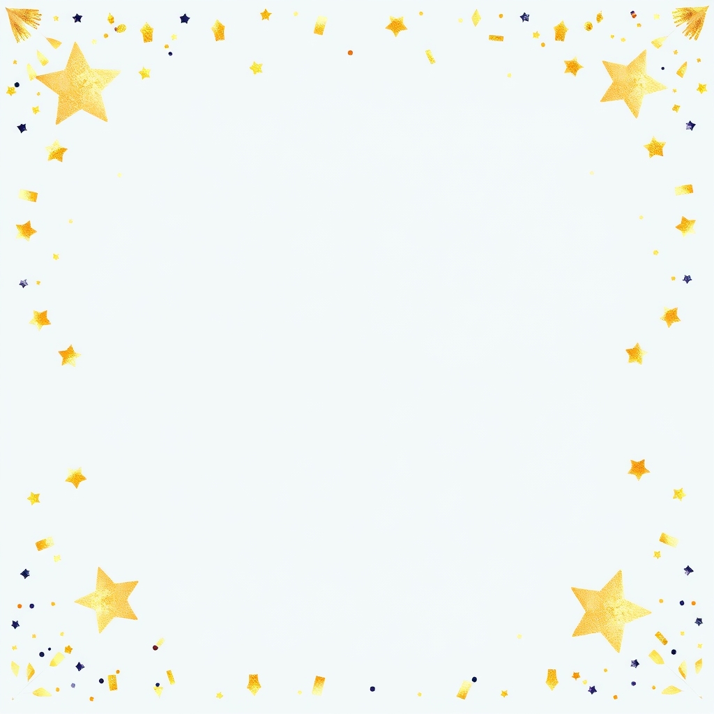 Stars graduation invitation template